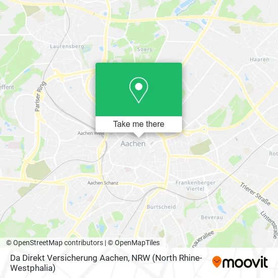 Карта Da Direkt Versicherung Aachen