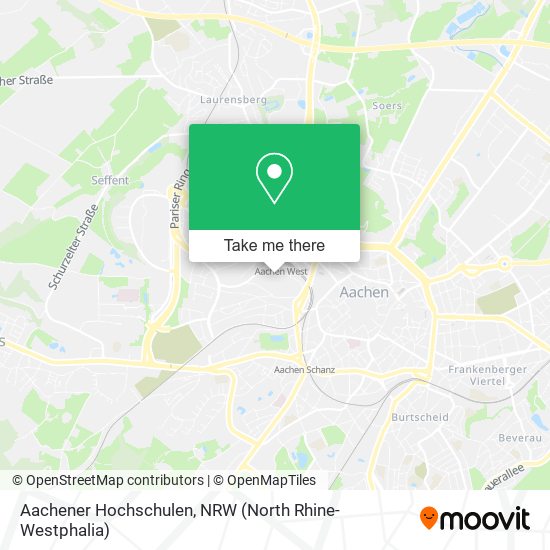 Aachener Hochschulen map