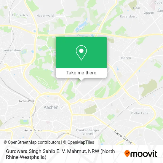 Карта Gurdwara Singh Sahib E. V. Mahmut