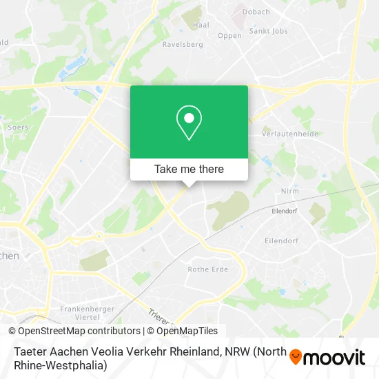 Карта Taeter Aachen Veolia Verkehr Rheinland