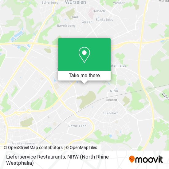 Lieferservice Restaurants map