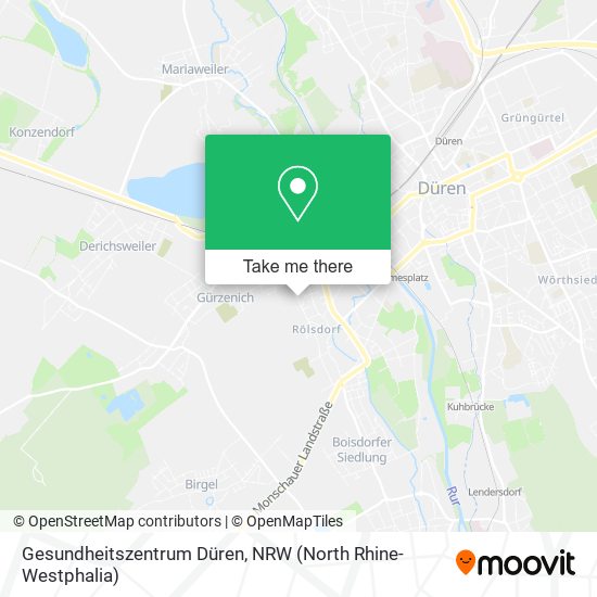 Gesundheitszentrum Düren map