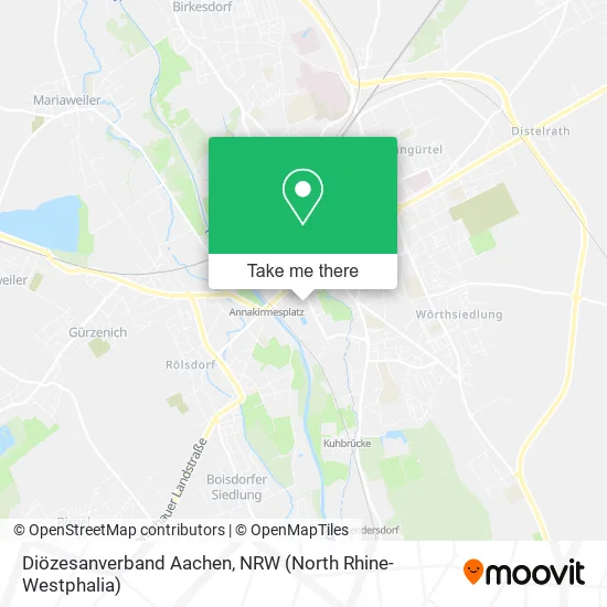 Карта Diözesanverband Aachen