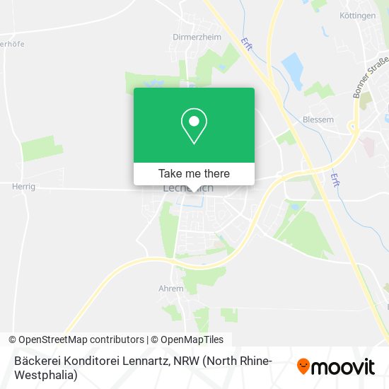 Bäckerei Konditorei Lennartz map