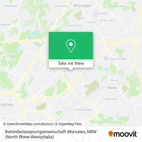 Карта Behindertensportgemeinschaft Würselen