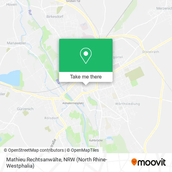 Карта Mathieu Rechtsanwälte