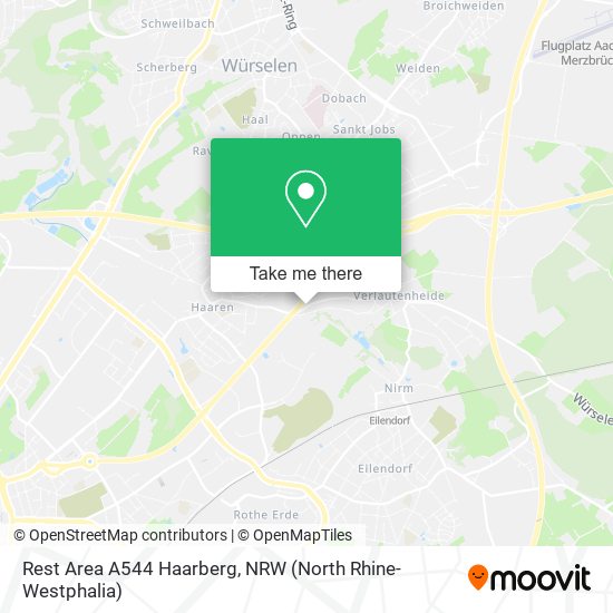 Rest Area A544 Haarberg map