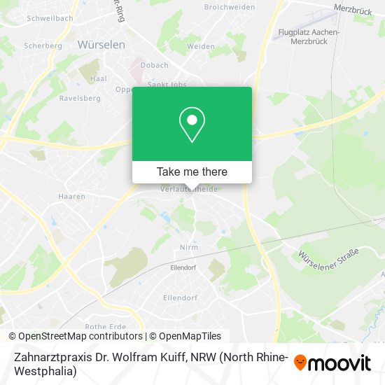 Zahnarztpraxis Dr. Wolfram Kuiff map