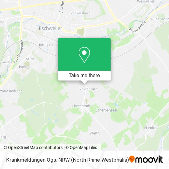 Карта Krankmeldungen Ogs