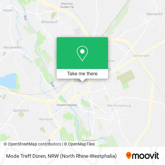 Карта Mode Treff Düren