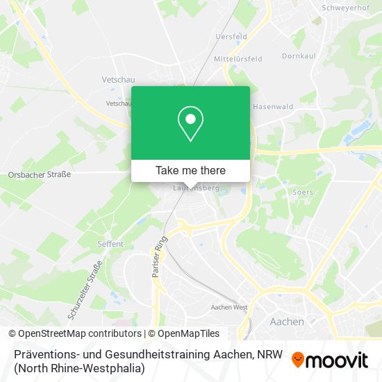 Präventions- und Gesundheitstraining Aachen map