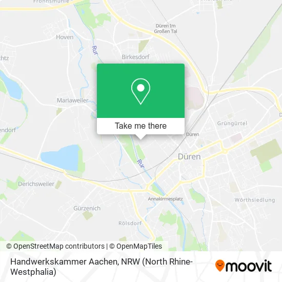 Карта Handwerkskammer Aachen