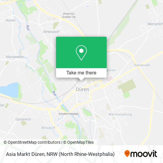 Asia Markt Düren map