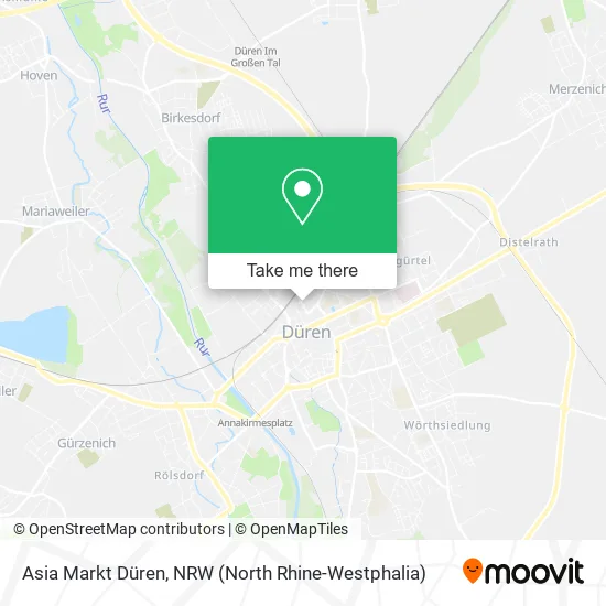 Карта Asia Markt Düren