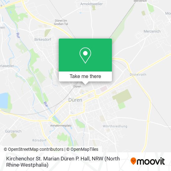 Kirchenchor St. Marian Düren P. Hall map