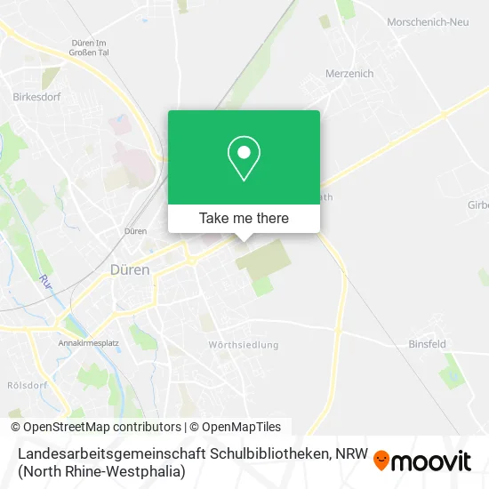 Карта Landesarbeitsgemeinschaft Schulbibliotheken