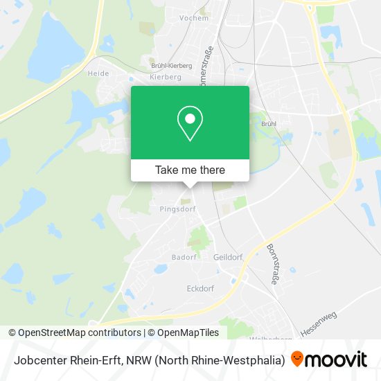Jobcenter Rhein-Erft map