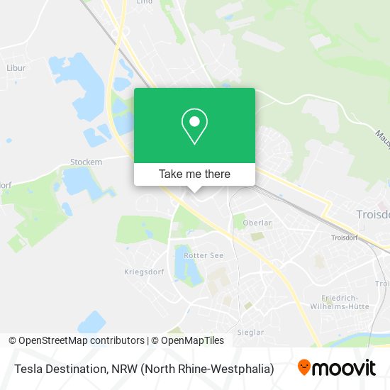 Tesla Destination map