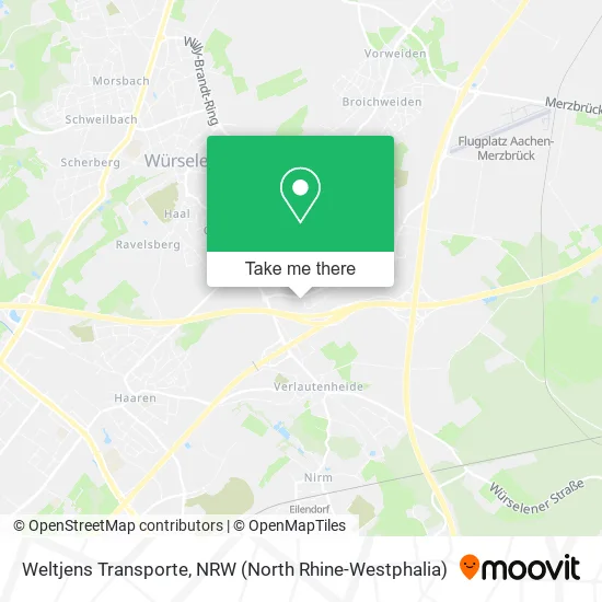 Карта Weltjens Transporte