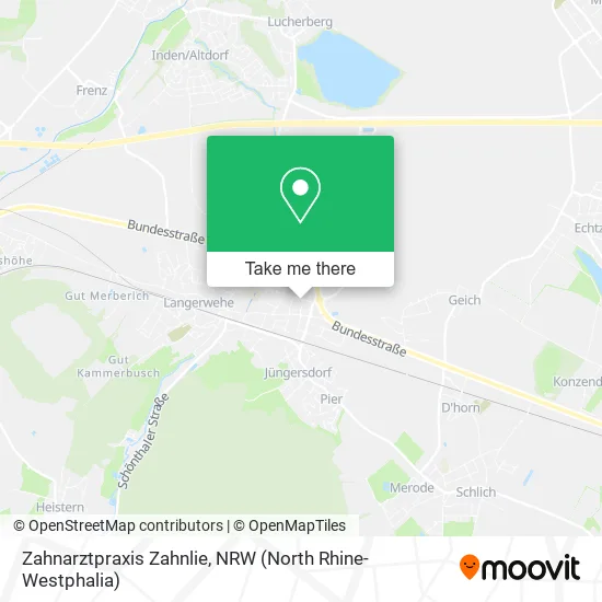 Карта Zahnarztpraxis Zahnlie
