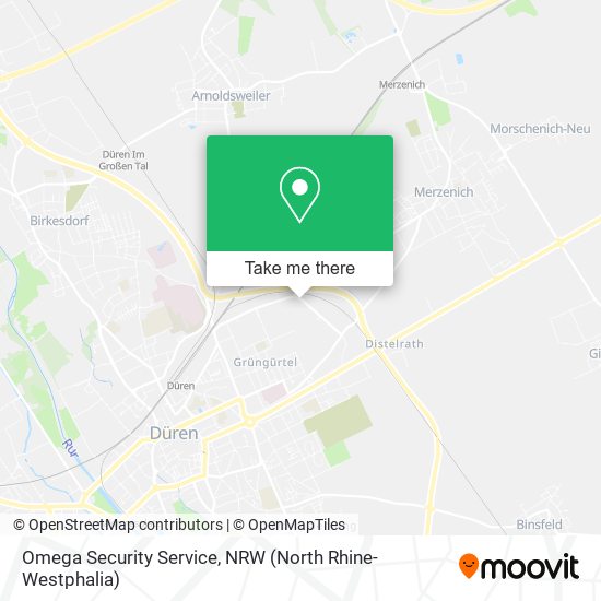 Omega Security Service map