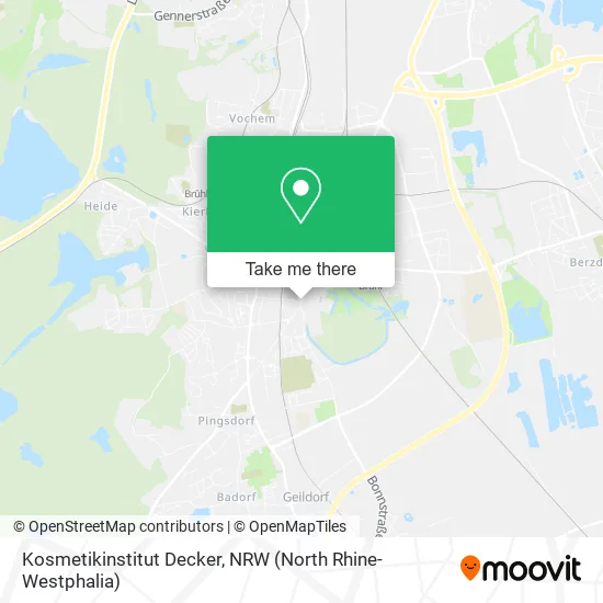 Kosmetikinstitut Decker map