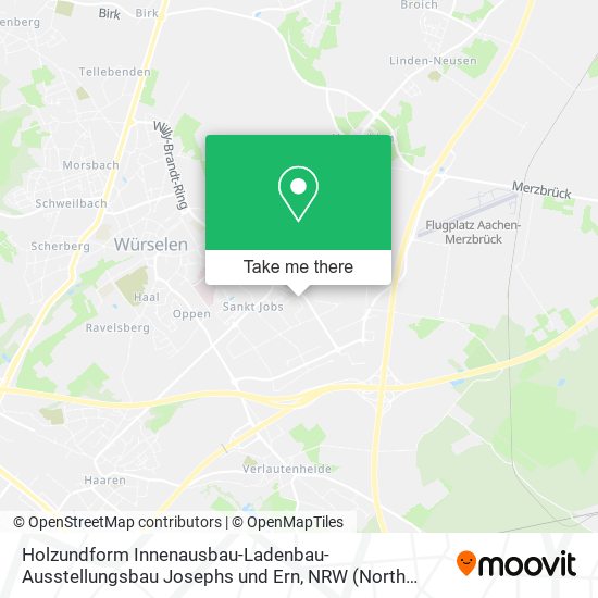 Holzundform Innenausbau-Ladenbau-Ausstellungsbau Josephs und Ern map