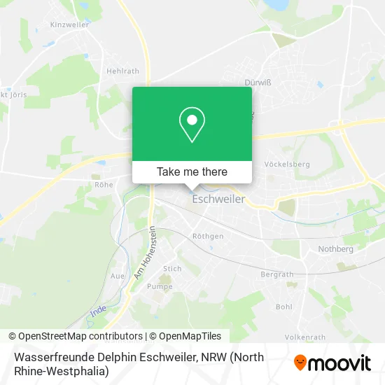 Wasserfreunde Delphin Eschweiler map