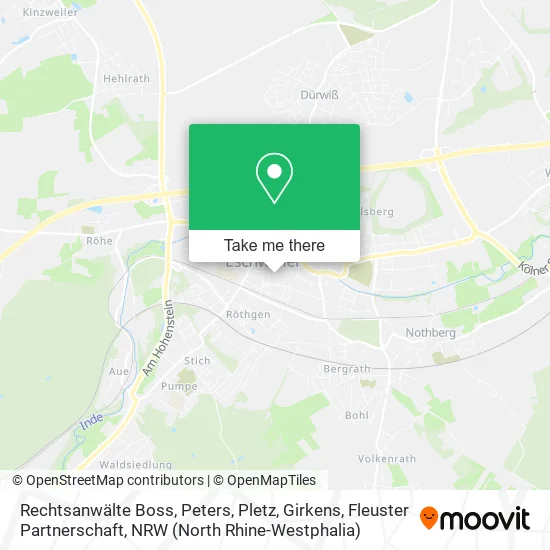 Карта Rechtsanwälte Boss, Peters, Pletz, Girkens, Fleuster Partnerschaft