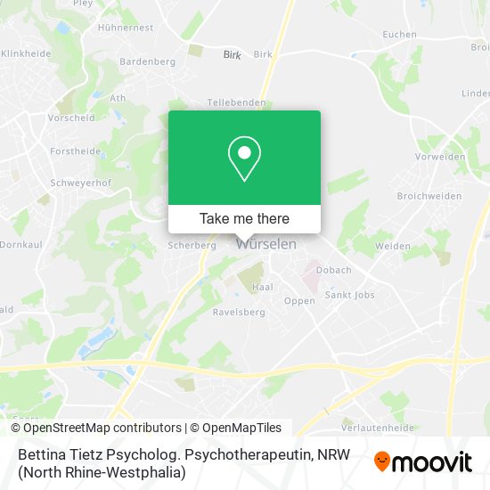 Bettina Tietz Psycholog. Psychotherapeutin map