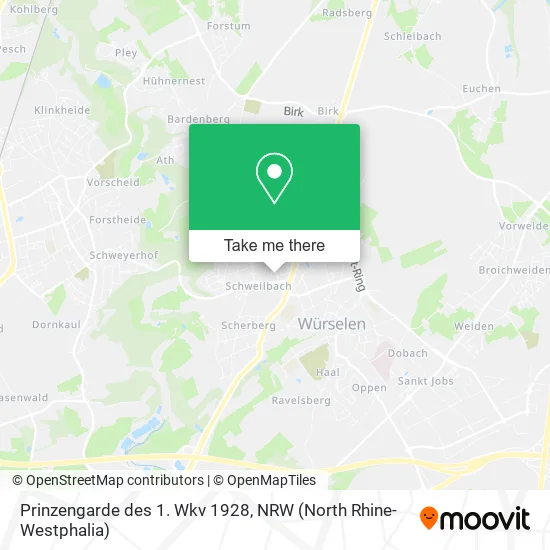 Карта Prinzengarde des 1. Wkv 1928