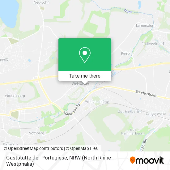 Карта Gaststätte der Portugiese