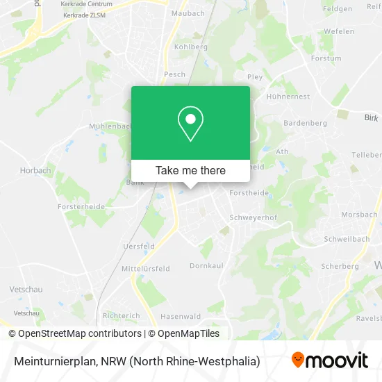 Карта Meinturnierplan