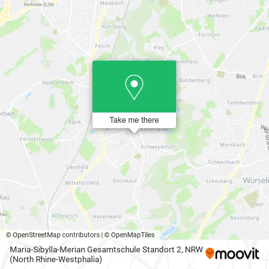 Карта Maria-Sibylla-Merian Gesamtschule Standort 2