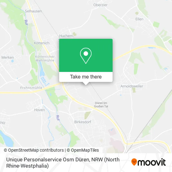 Карта Unique Personalservice Osm Düren