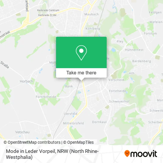 Карта Mode in Leder Vorpeil