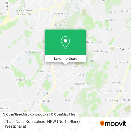 Карта Thani Nails Kohlscheid
