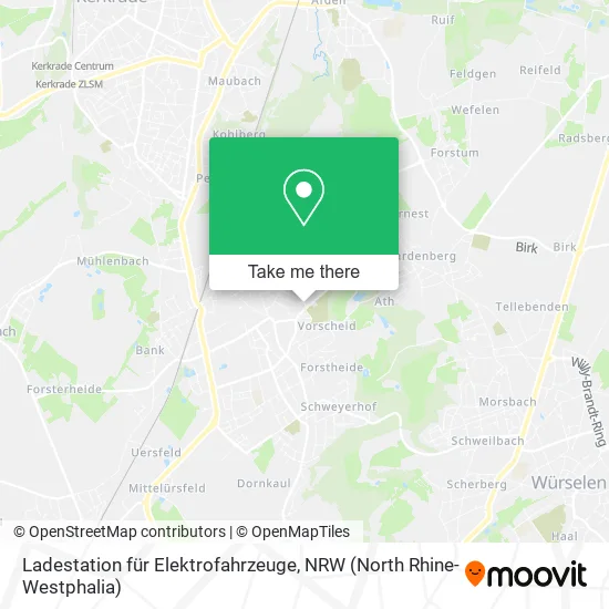 Карта Ladestation für Elektrofahrzeuge