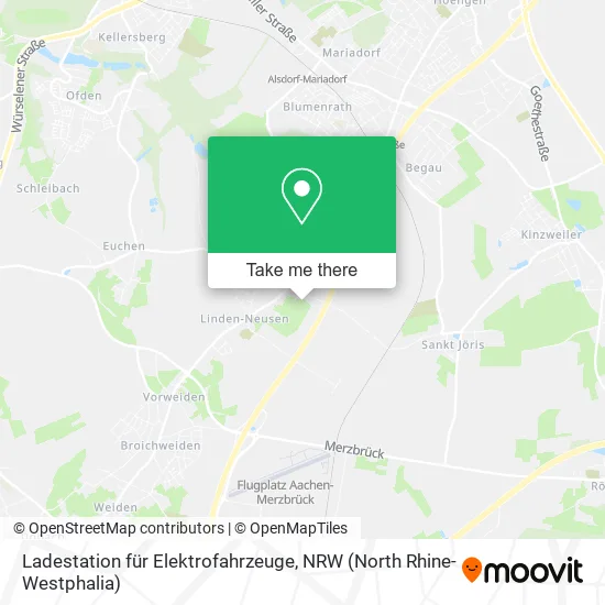 Карта Ladestation für Elektrofahrzeuge