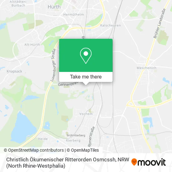 Christlich Ökumenischer Ritterorden Osmcssh map
