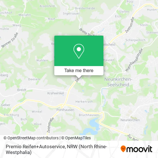 Карта Premio Reifen+Autoservice