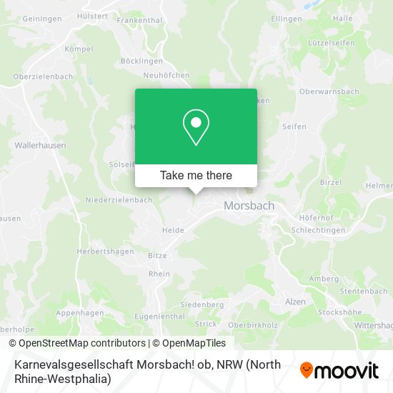 Карта Karnevalsgesellschaft Morsbach! ob