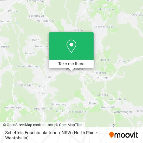 Карта Scheffels Frischbackstuben