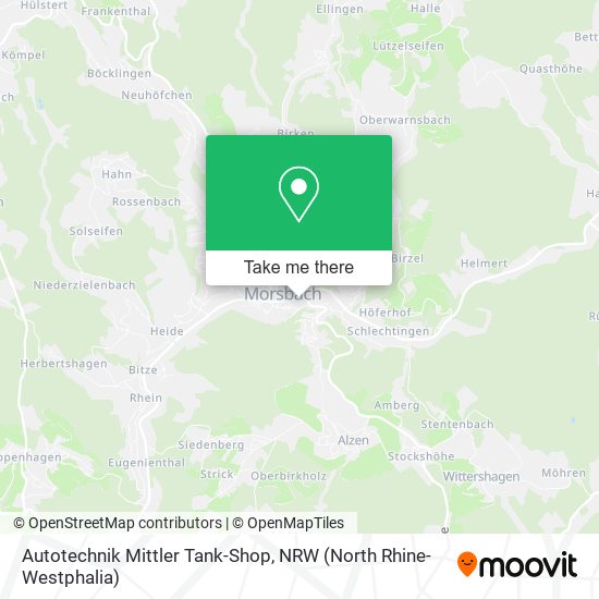 Autotechnik Mittler Tank-Shop map