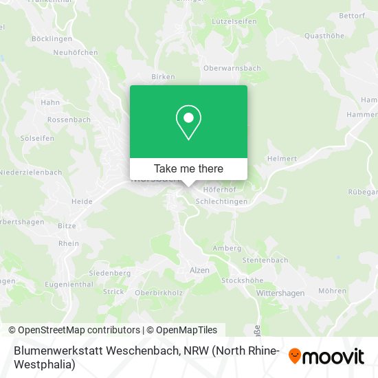 Blumenwerkstatt Weschenbach map