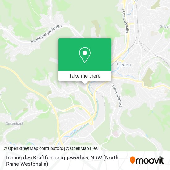 Innung des Kraftfahrzeuggewerbes map
