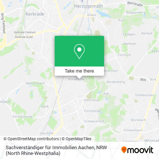 Sachverständiger für Immobilien Aachen map