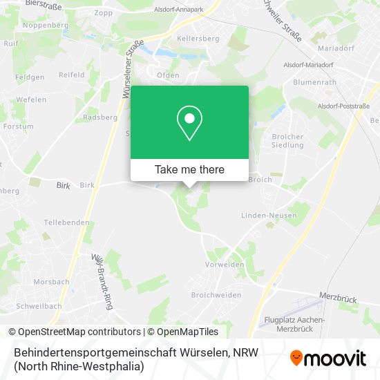 Behindertensportgemeinschaft Würselen map