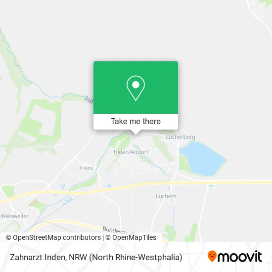 Карта Zahnarzt Inden