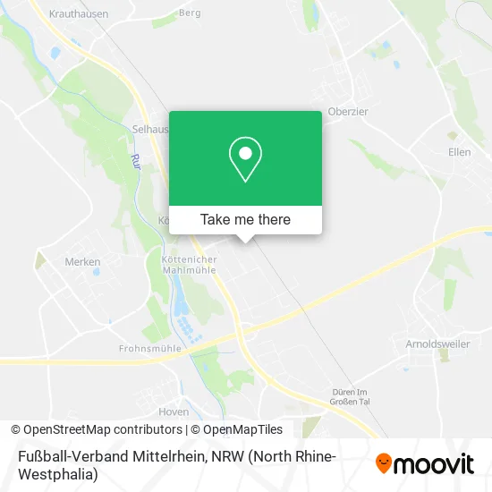 Fußball-Verband Mittelrhein map